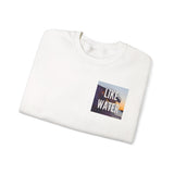 Like Water Crewneck Sweatshirt — Minimal Sunset Graphic Pullover